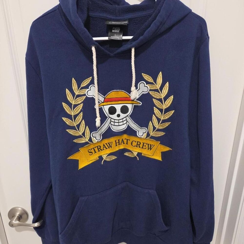 Onepiece Men's Gold and Navy Hoodie